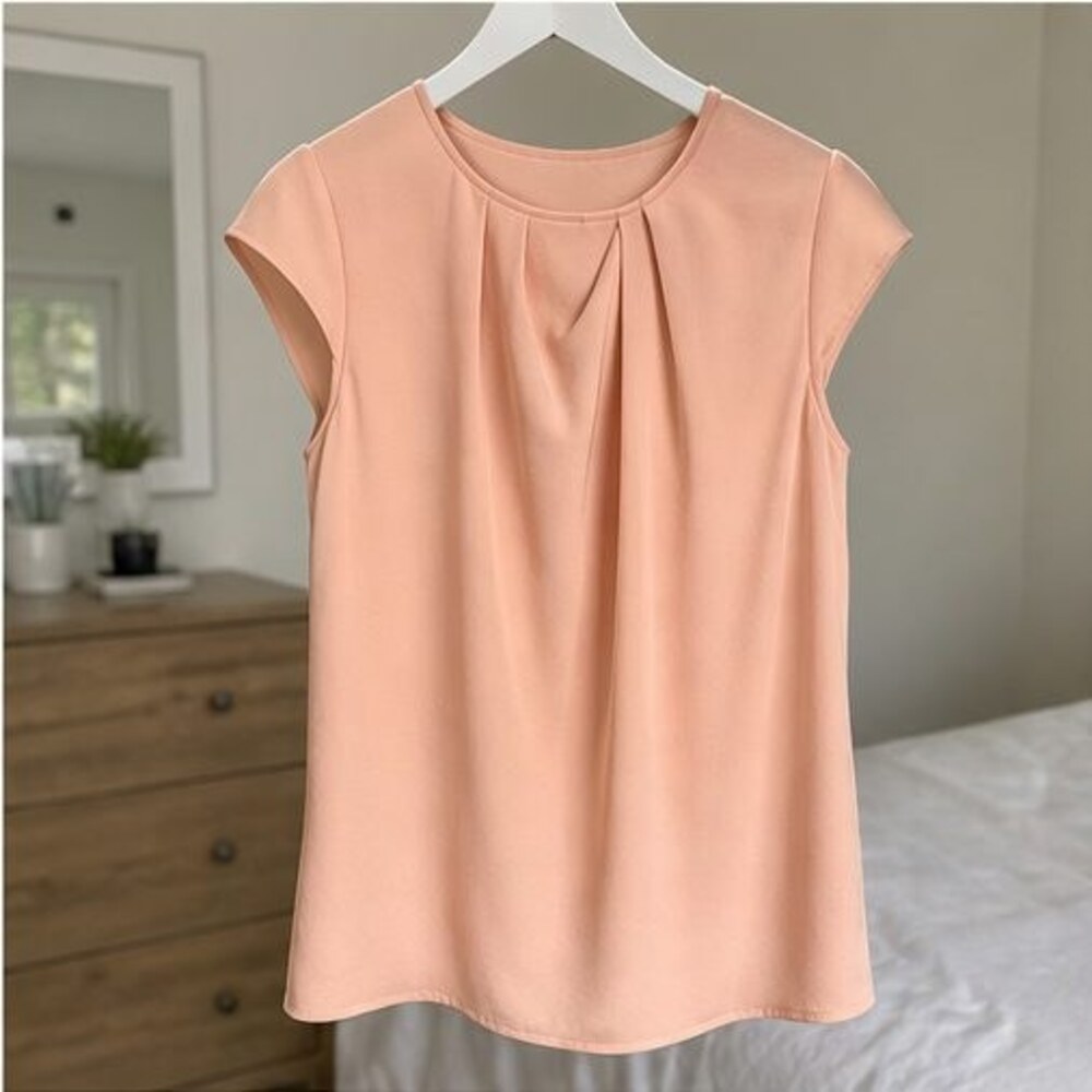 Mauve V Neck Top
